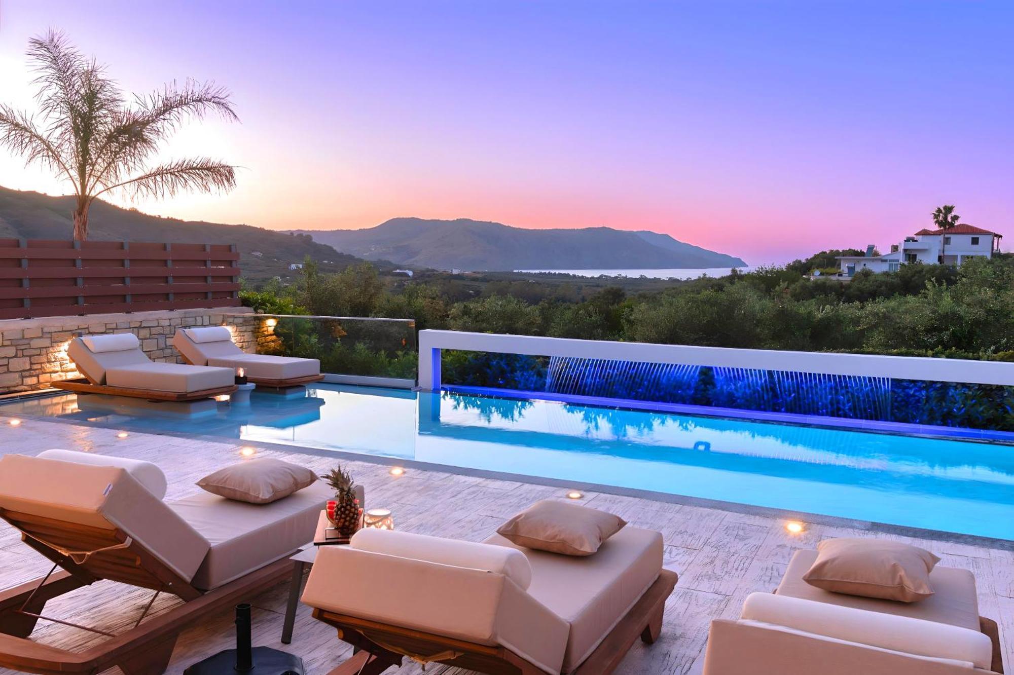 Minoas Villas Heated Pool Kournás Exterior foto