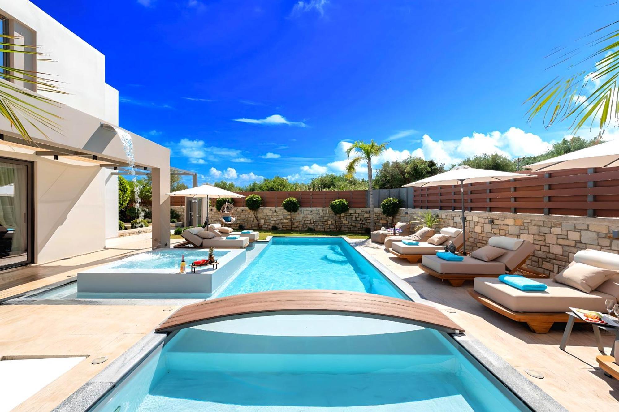 Minoas Villas Heated Pool Kournás Exterior foto
